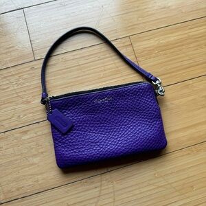Coach Purple Wristlet